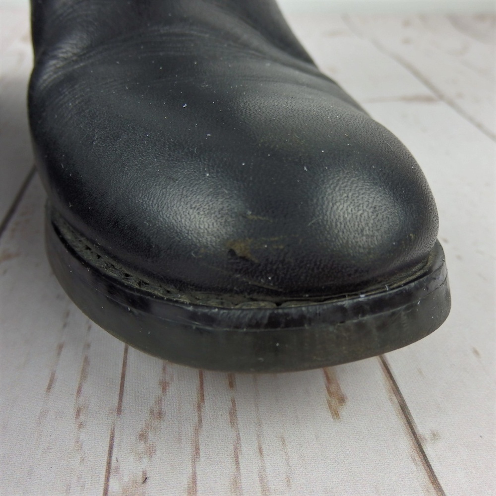 Etienne Aigner black leather riding knee high boots - Picture 7 of 8